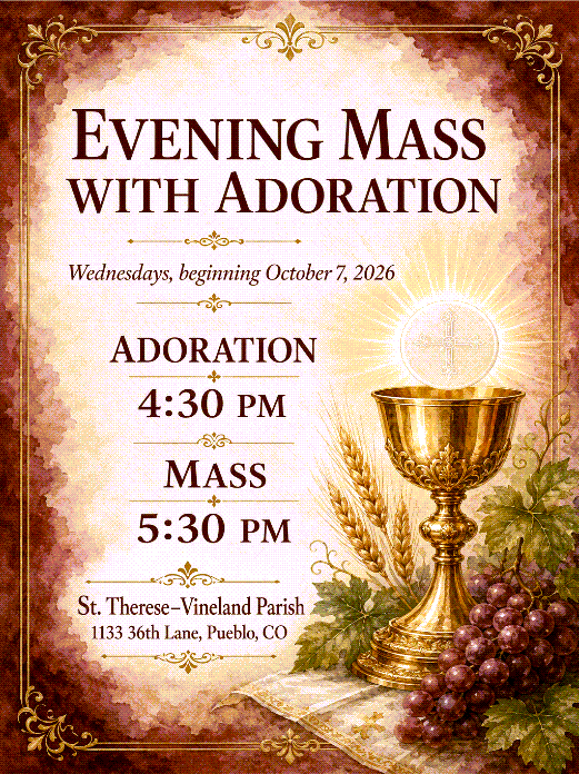 mass adoration st therese